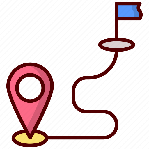 Destination, location, map, navigation, travel, pin, gps icon - Download on Iconfinder