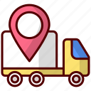 truck location, location, truck, transport, van-location, delivery, truck-destination, shipping, tracking