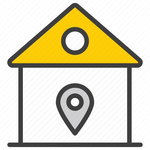 Location, home, house, house-location, pin, map, navigation icon - Download on Iconfinder
