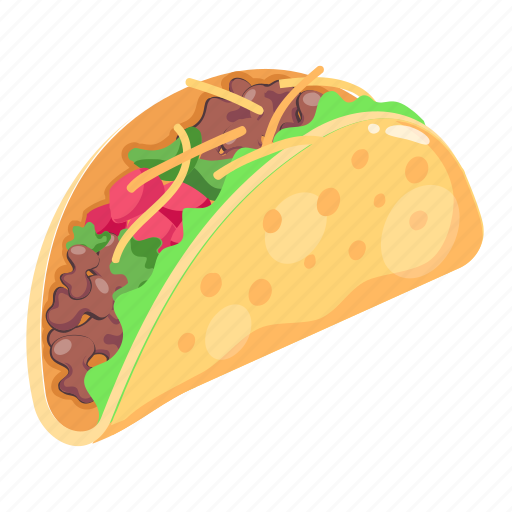 Taco, mexican food, healthy food, snack, tostadas icon - Download on Iconfinder