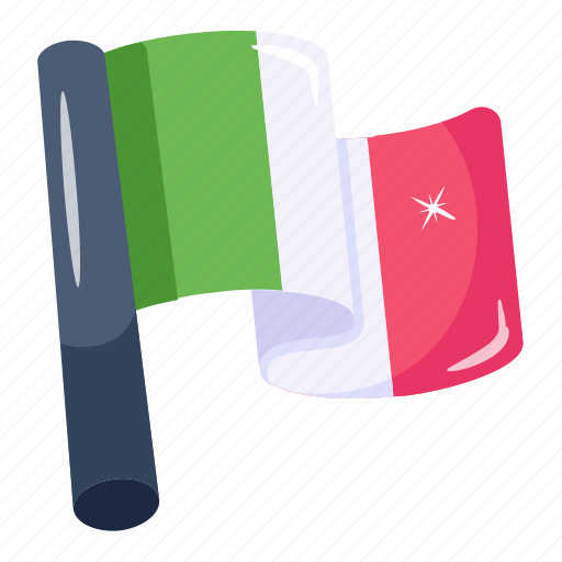 Mexico flag, flag, mexican symbol, flagpole, fluttering flag icon - Download on Iconfinder