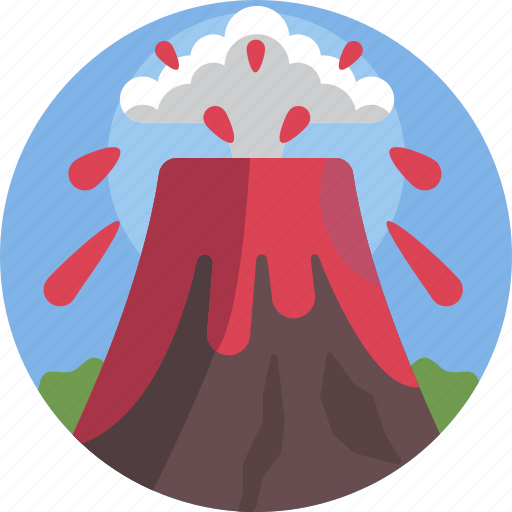 Nature, volcano, mountain, magma, environment icon - Download on Iconfinder