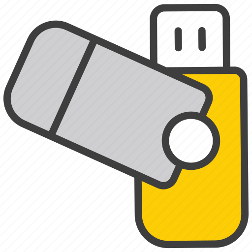 Usb, storage, drive, flash, pendrive, pen-drive, data-storage icon - Download on Iconfinder