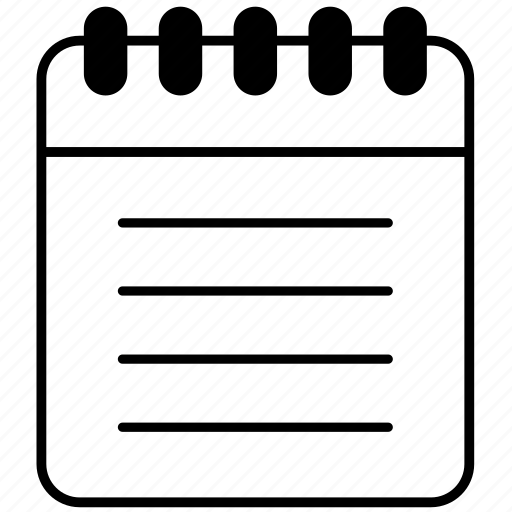 Notepad, notebook, note, diary, notes, paper, writing icon - Download on Iconfinder
