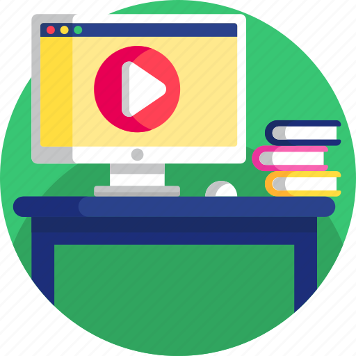 Online, education, online learning, online teaching, virtual learning, e-learning, video icon - Download on Iconfinder