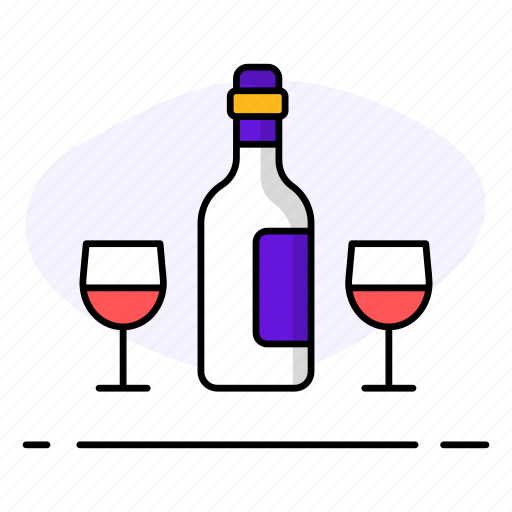 Wine, drink, alcohol, glass, beverage, champagne, party icon - Download on Iconfinder