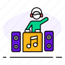 dj, music, sound, audio, party, turntable, dj-mixer, disco, player
