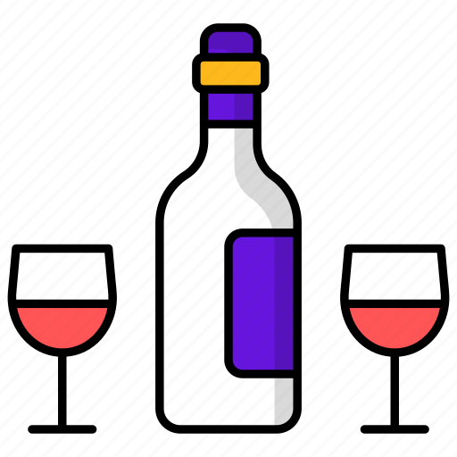 Wine, drink, alcohol, glass, beverage, champagne, party icon - Download on Iconfinder