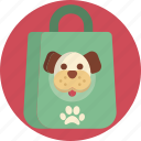 pet, shop, bag, dog, cute 