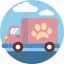 pet, lorry, vehicle, transportation, transport 