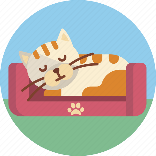 Pet, cat, sleep, cute, animal icon - Download on Iconfinder