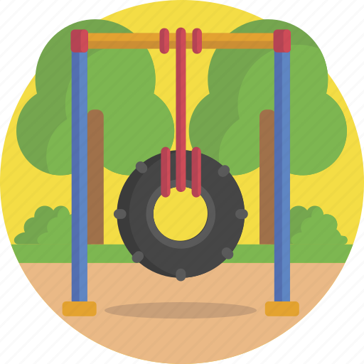 Playground, swing, wheel, childhood icon - Download on Iconfinder