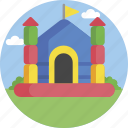 playground, amusement, park, bouncing castle, inflated castle, childhood
