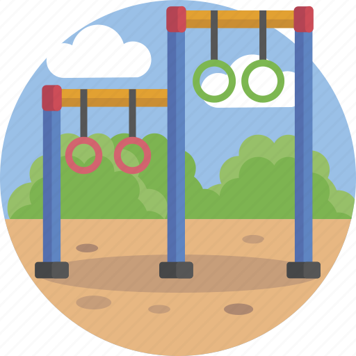 Playground, swing, rings, kids, fun icon - Download on Iconfinder