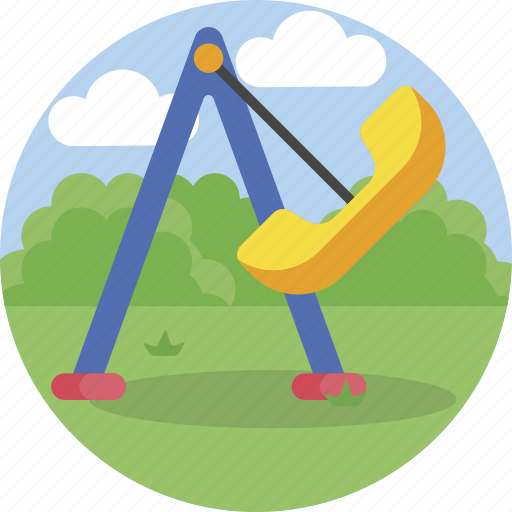 Playground, swing, chair, fun, game, childhood icon - Download on Iconfinder