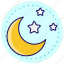 crescent moon, moon, night, ramadan, weather, islam, crescent, star, religion 