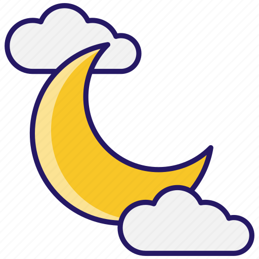 Crescent moon, moon, night, ramadan, weather, islam, crescent icon - Download on Iconfinder