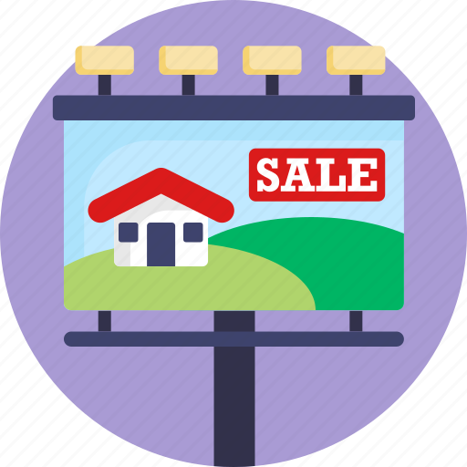 Real, estate, buy, sign, advertisement icon - Download on Iconfinder
