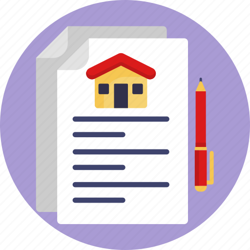 Real, estate, documents, house, paper work icon - Download on Iconfinder