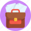 briefcase, paper, document, sheet 