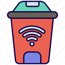 smart, trash, smart trash, garbage, trash-can, smart-home, wifi, electronics, recycle-bin