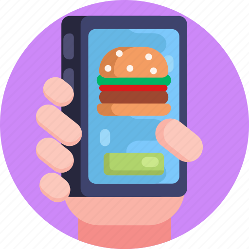 Social, distancing, order, online, fast food, burger icon - Download on Iconfinder