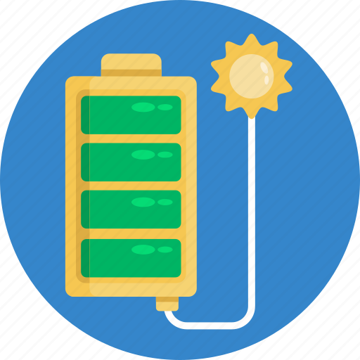 Solar, energy, charging, battery, solar energy icon - Download on Iconfinder