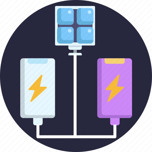 Solar, energy, charging, batteries, battery, alternative energy icon - Download on Iconfinder