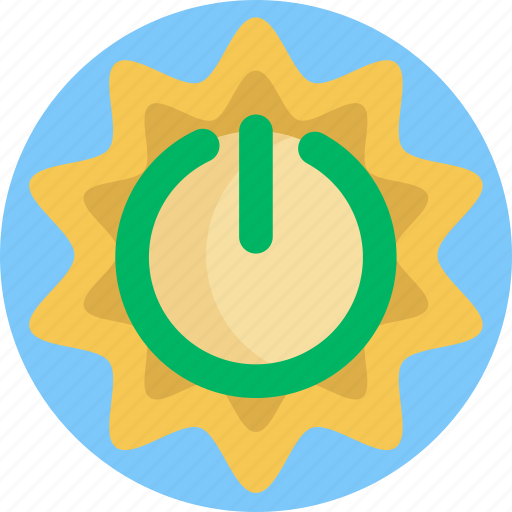 Solar, energy, power button, solar energy icon - Download on Iconfinder