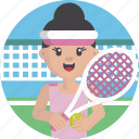 sports, lawn tennis, tennis, racquet, player, female