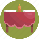 thanksgiving, dining table, table cloth, dinner, candle