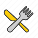 knife, fork, cutlery, restaurant, kitchen, food, fork-knife, tableware, silverware, spoon