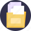 file, folder, document, paper 