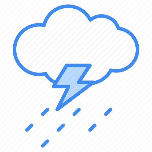Rain storm, thunderstorm, heavy rain, lighting storm, lighting shower, rain, cloud icon - Download on Iconfinder