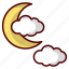 cloud moon, moon, cloud, weather, night, forecast, nature, cloudy, halloween 