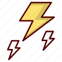 lightening, energy, flash, electricity, charge, lightning, thunder, app, zig-zag