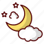 night, moon, weather, cloud, light, celebration, background, forecast, festival 