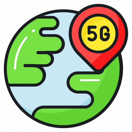 Location, 5g, network, cellular, connection, internet, speed icon - Download on Iconfinder