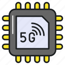 5g, chip, network, internet, connection, speed, technology