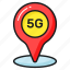 location, pin, map, locator, 5g, technology, broadband 