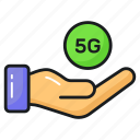 5g, technology, hand, network, internet, speed, broadband