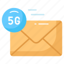 5g, network, email, letter, internet, signals, speed