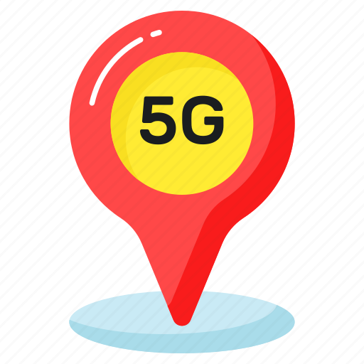 Location, pin, map, locator, 5g, technology, broadband icon - Download on Iconfinder