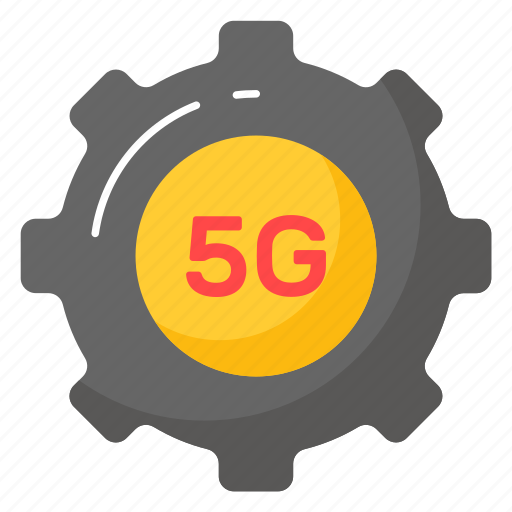 5g, network, technology, setting, cogwheel, speed, internet icon - Download on Iconfinder