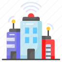 smart, city, wifi, buildings, home, electronics, network