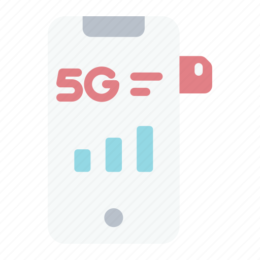 Phone, sim, 5g, signal, technology icon - Download on Iconfinder