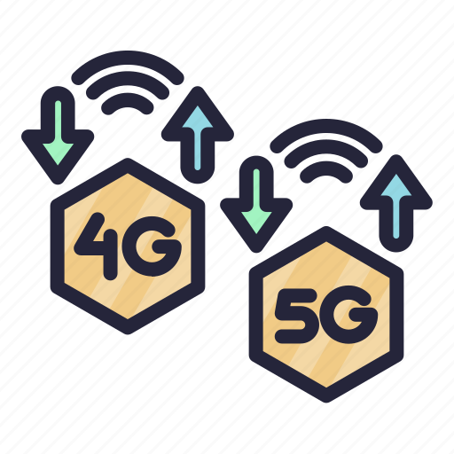 Speed, 5g, signal, 4g, connection icon - Download on Iconfinder