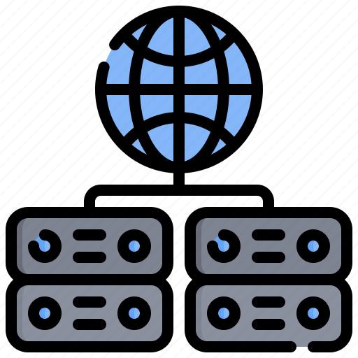 Network, server, hosting, technology, database icon - Download on Iconfinder