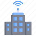 smart, city, buildings, wifi, internet
