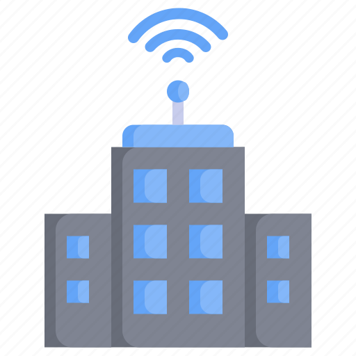 Smart, city, buildings, wifi, internet icon - Download on Iconfinder